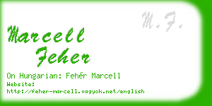 marcell feher business card
