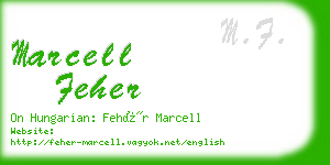 marcell feher business card